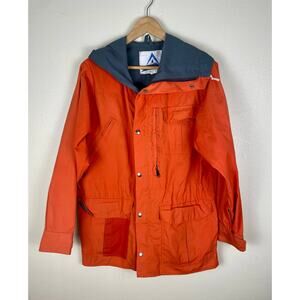 Vintage orange HOLUBAR men's anorak jacket raincoat shell size M *flaw*